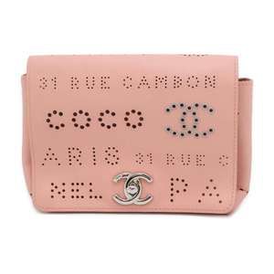 Chanel Body Bag Punching Coco Mark Waist Bag Black
